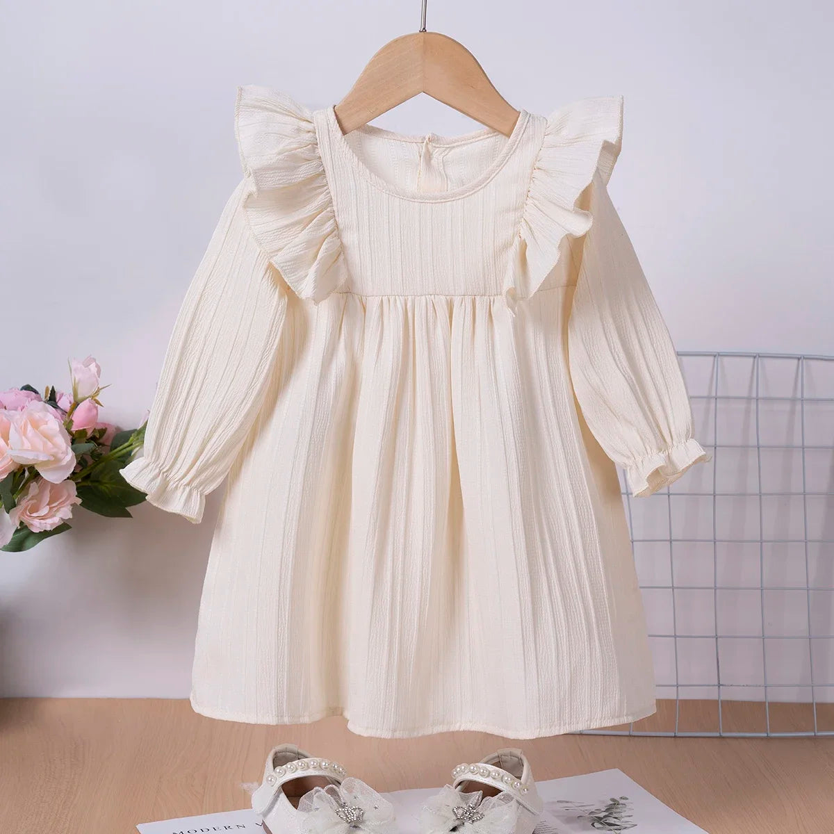 Baby Girl Ruffle Trim Dress