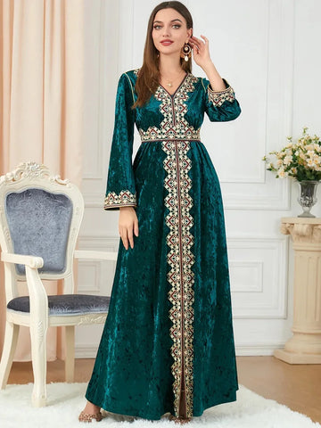 Dubai Velvet Muslim Kimono