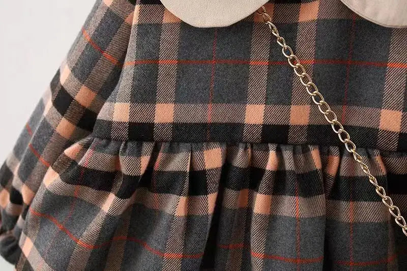 2PCS Baby Girl Corduroy Dress Set