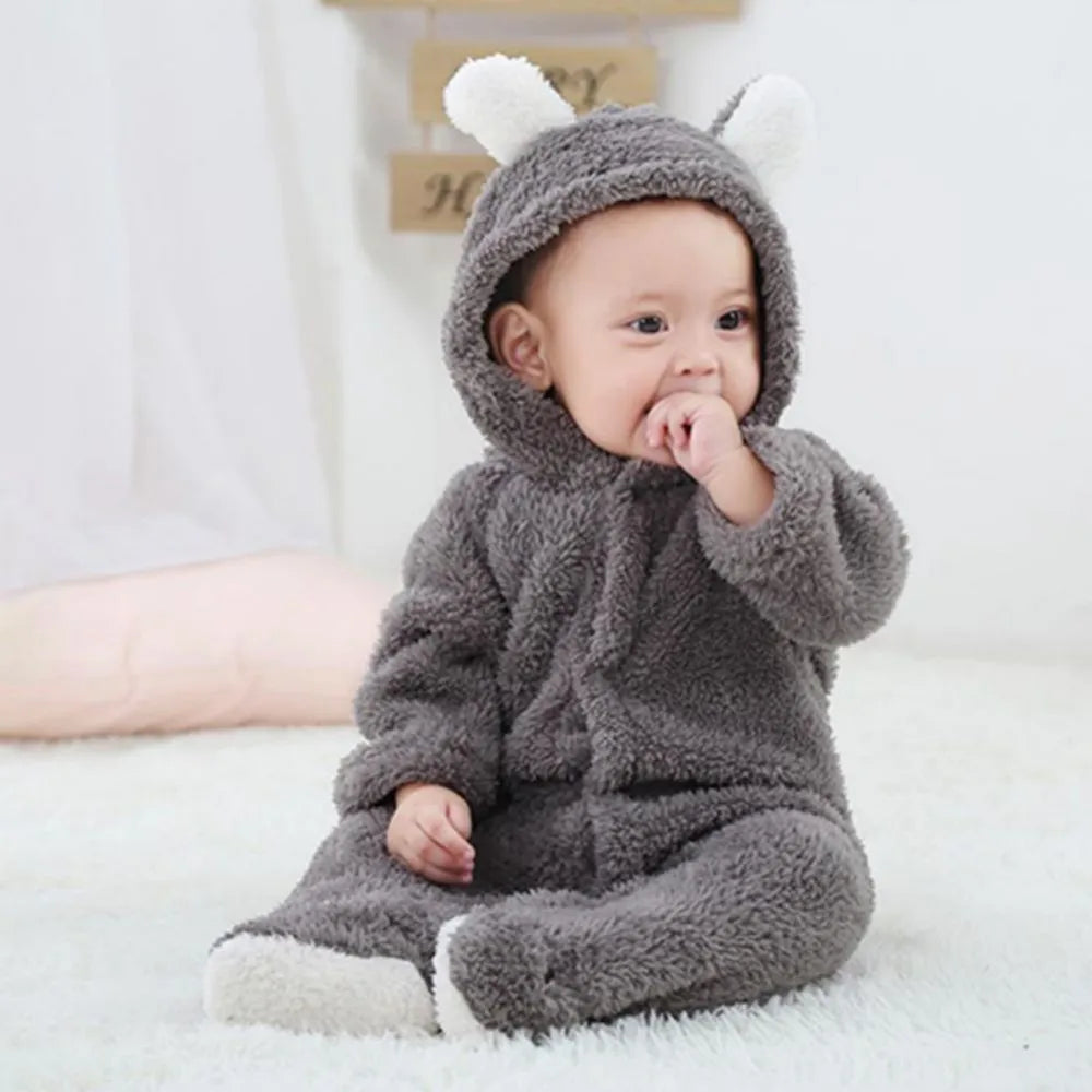 Newborn Fleece Animal Romper