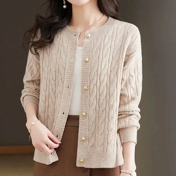 Mink Cashmere O-Neck Cardigan