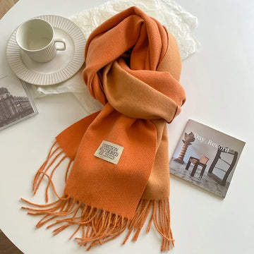 Fashion Solid Cashmere Winter Scarf