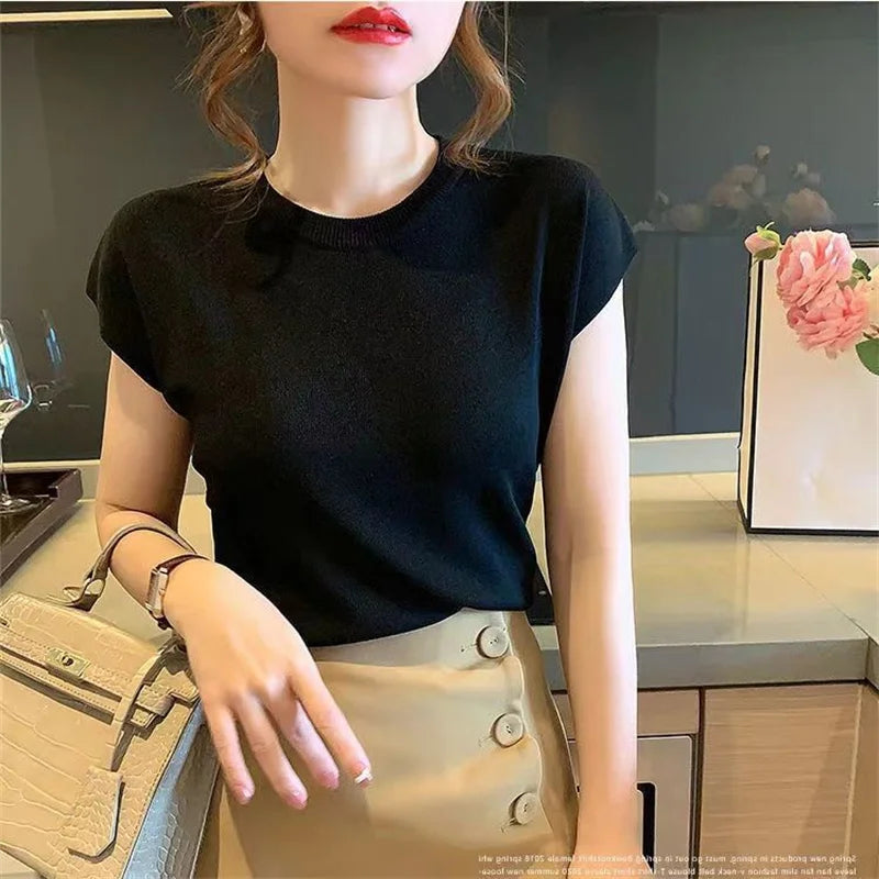 Spring Summer Knitted Shirt