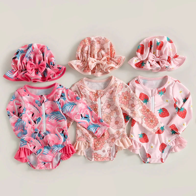 Toddler Girls' Strawberry Swim Set