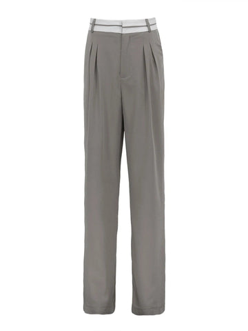 Women Gray Office Pants