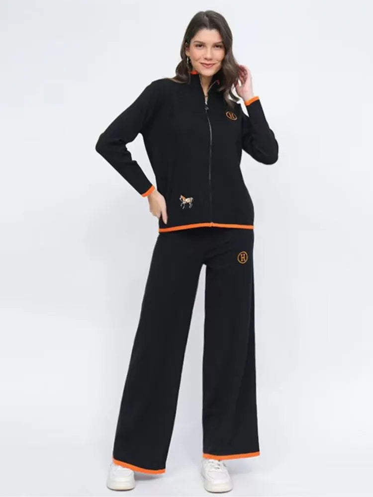 Knitted Autumn Two Piece Set