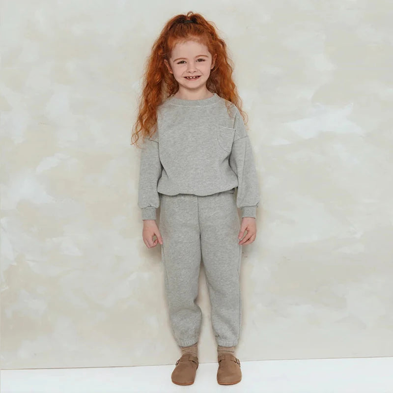 Children's Winter Fleece Sweatshirt Set