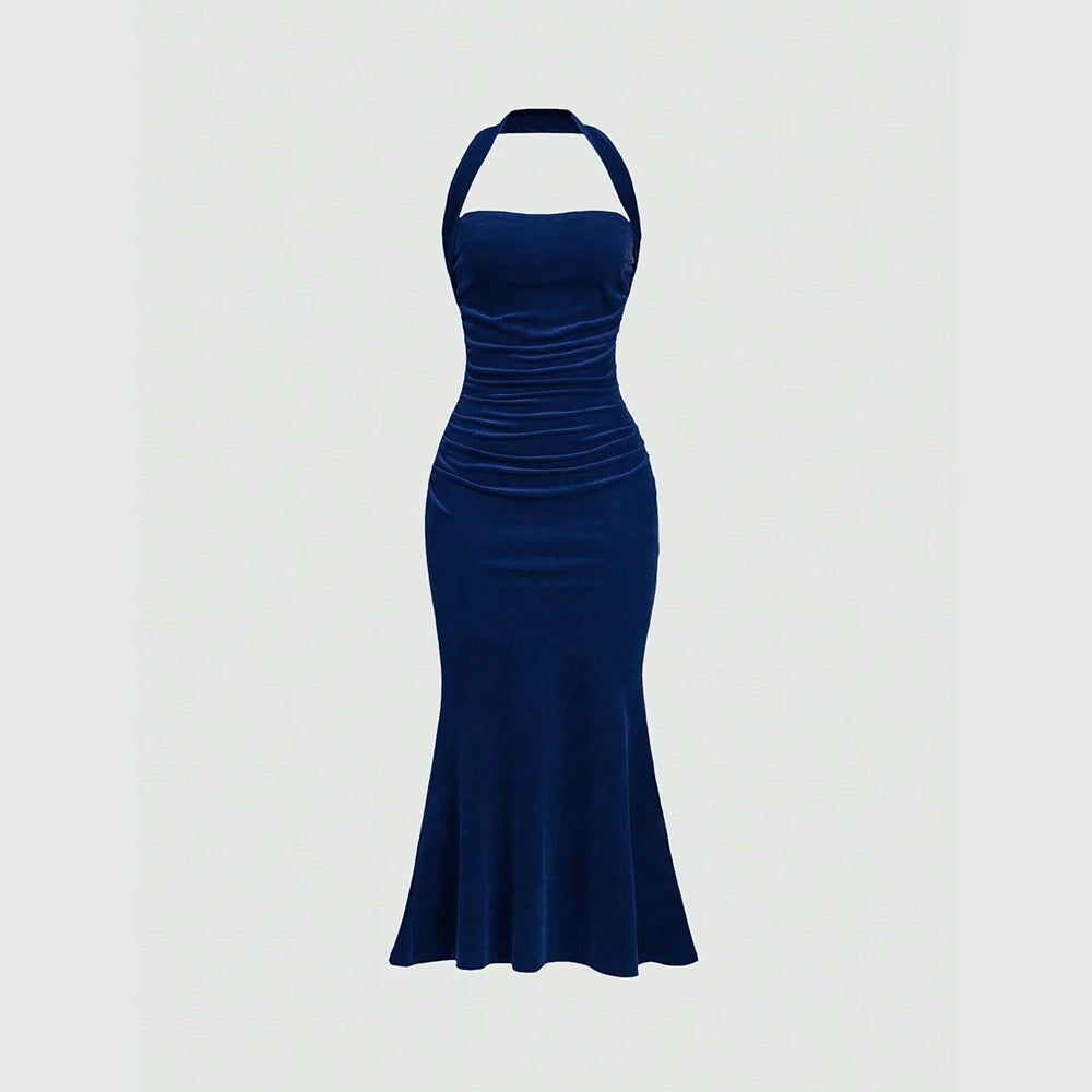 Sleeveless Wrap Maxi Dress