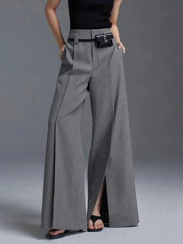 Women High Waisted Suit Pants