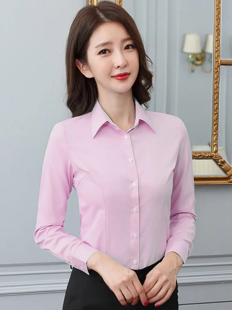 Plus Size Formal Work Shirt