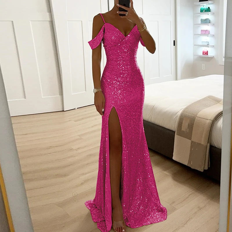 Luxury Glitter Sequins Gala Dress