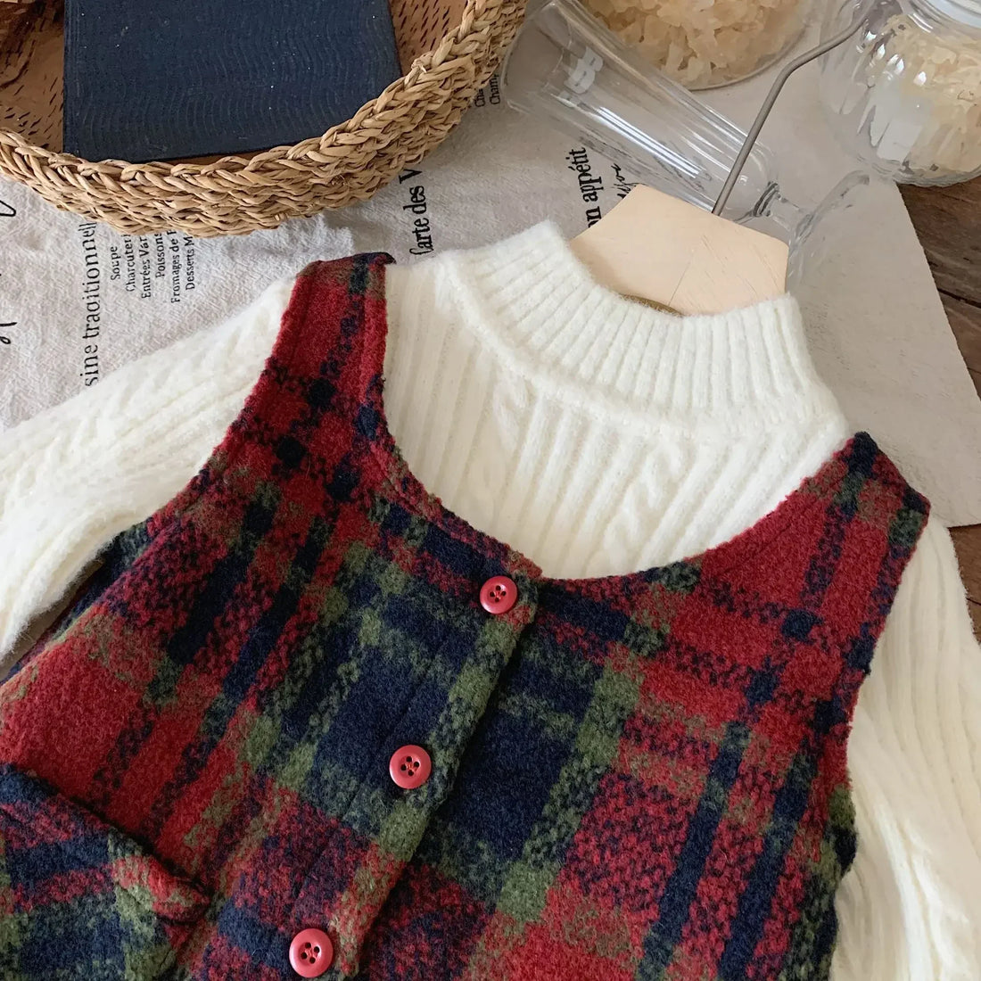 Baby Girl Red Skirt Dress