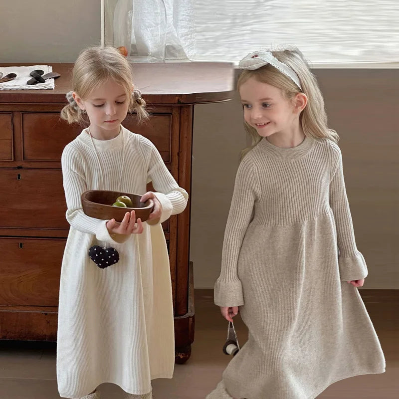 Girls' Knitted Princess Dress