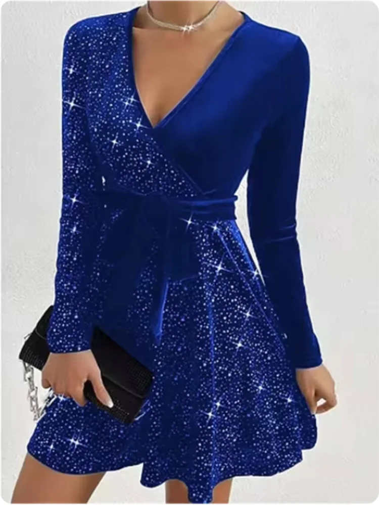 Luxury Sequins Evening Gown