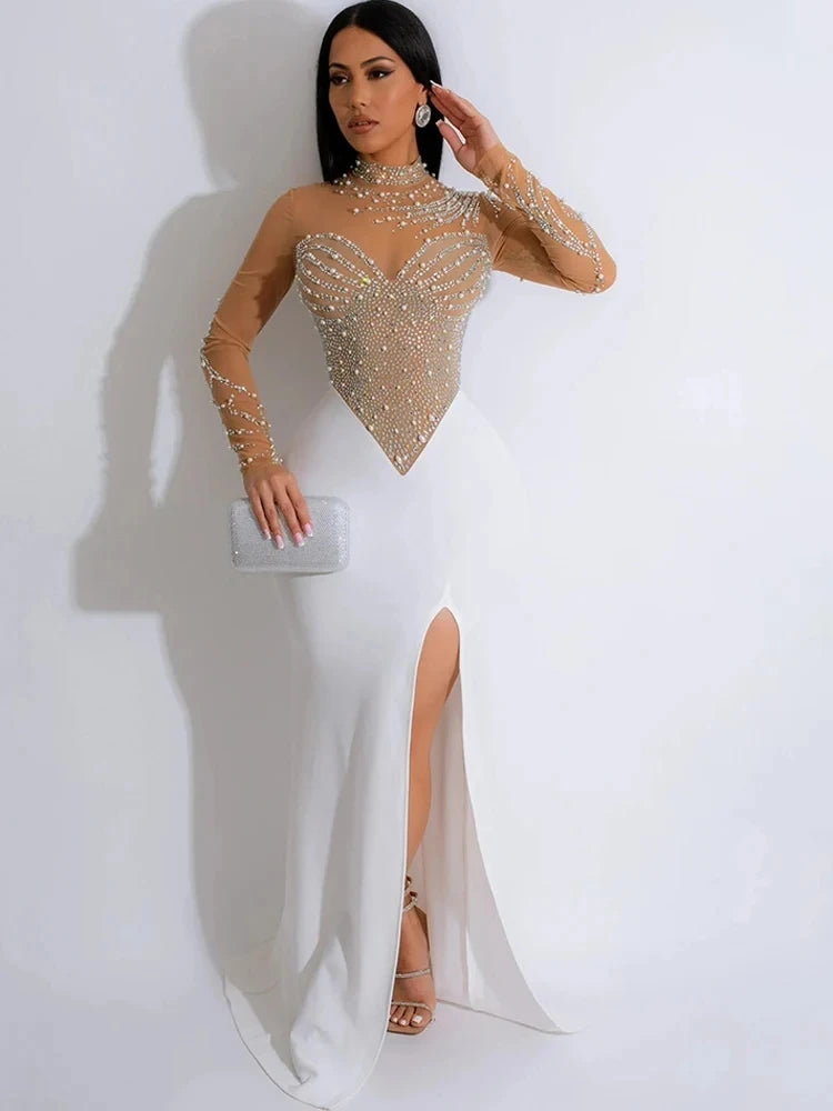 Beyprern Women's High Slit Long Maxi Dress