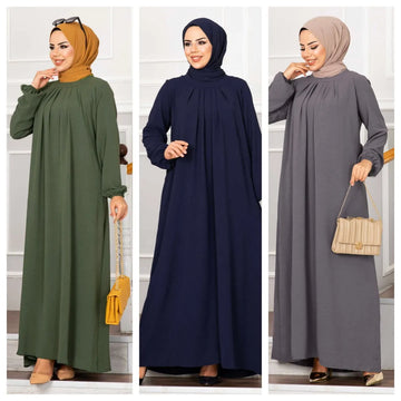 Eid Muslim Ramadan Pleated Dress