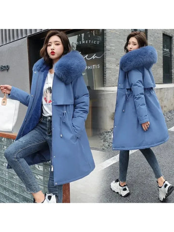 Women's Hooded Fur Parka