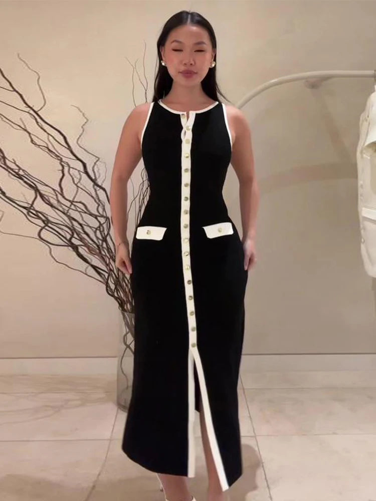 Women Knitted Maxi Dress