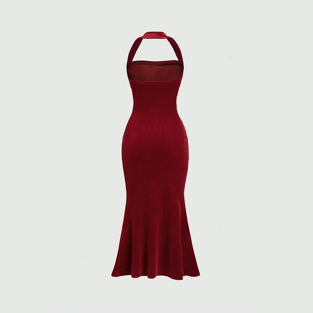 Sleeveless Wrap Maxi Dress