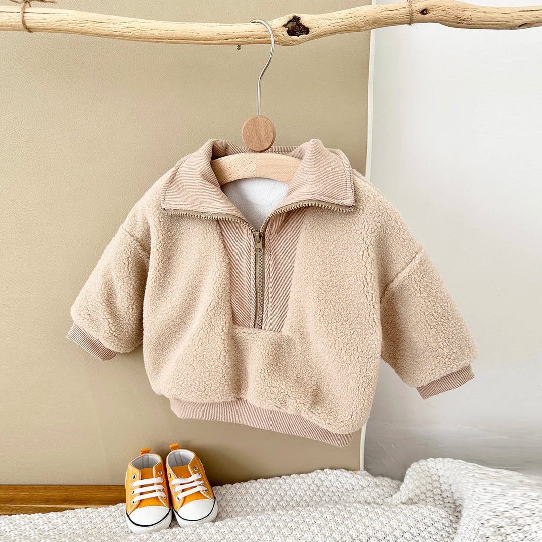 Baby Girls Lamb Wool Coat
