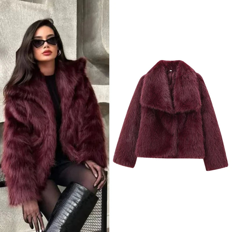 Women Fur Bomber Jacket