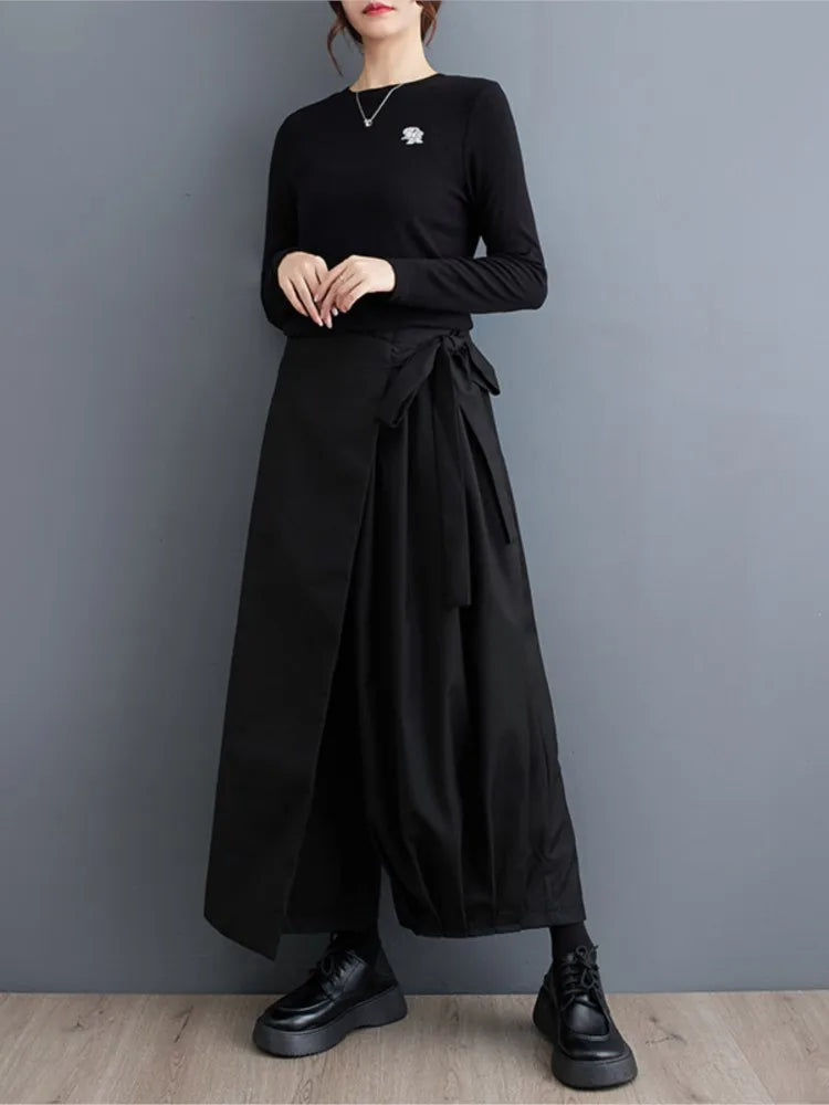 Oversized Two-Piece Wide Leg Pants