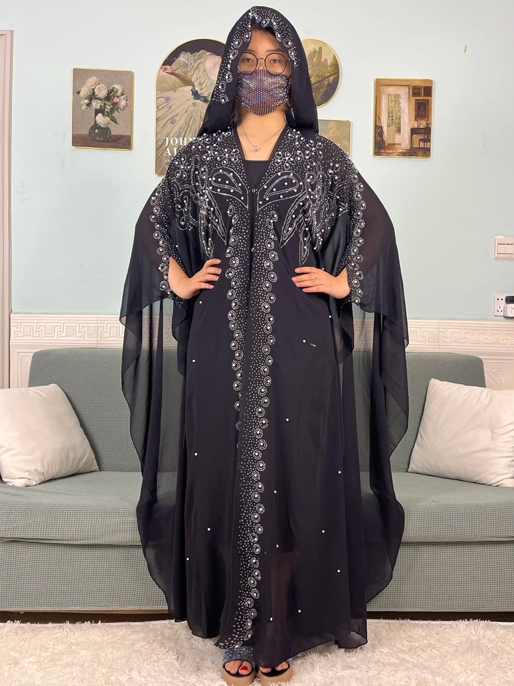 2024 Pure Open Abaya Caftan