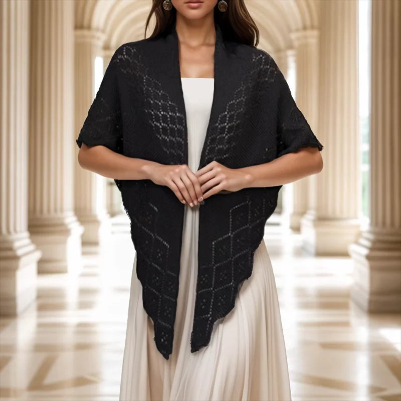 Knitted Hollow Out Shawl Wrap
