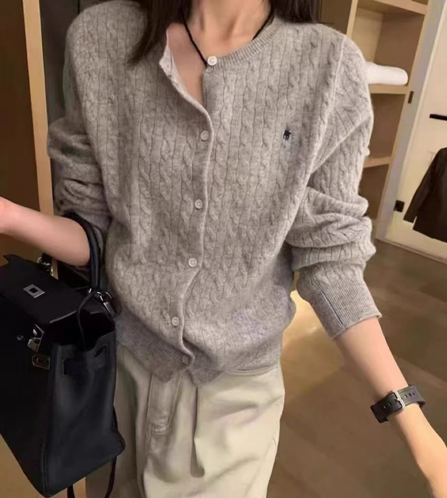 Loose Cashmere Cardigan Coat