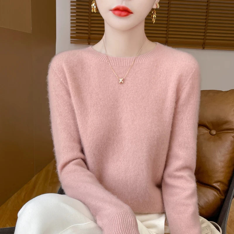 Women Woolen Round Neck Sweater