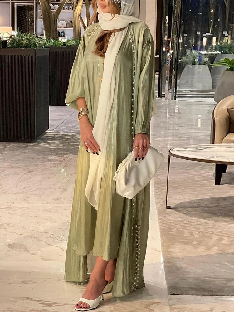Elegant 2-Piece Muslim Abaya