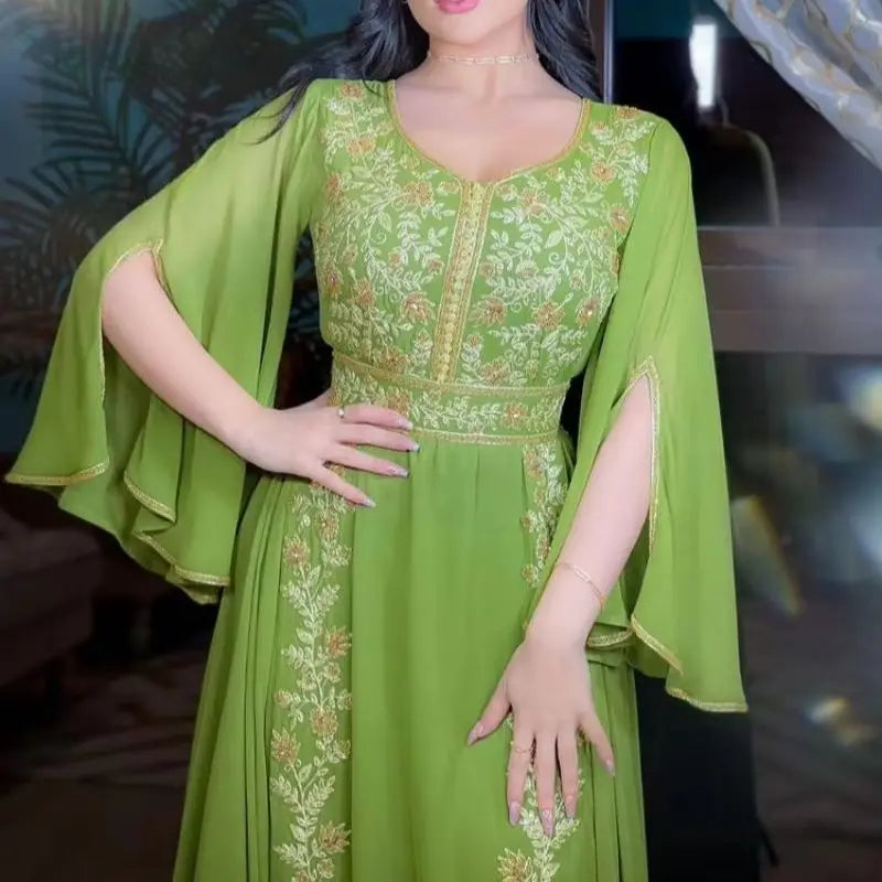 Embroidered Muslim Evening Kaftan