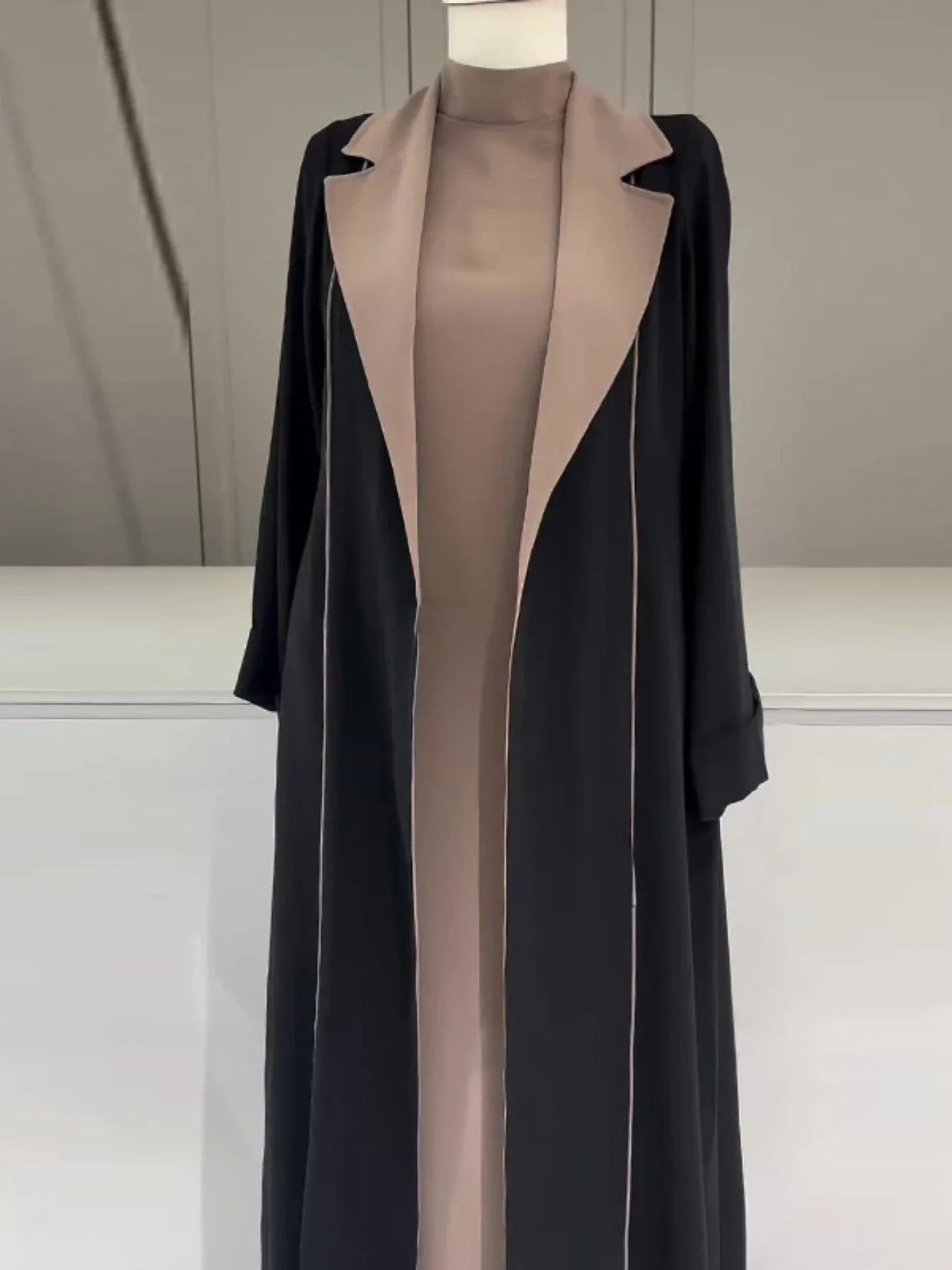 Eid Muslim Abaya Cardigan Dress