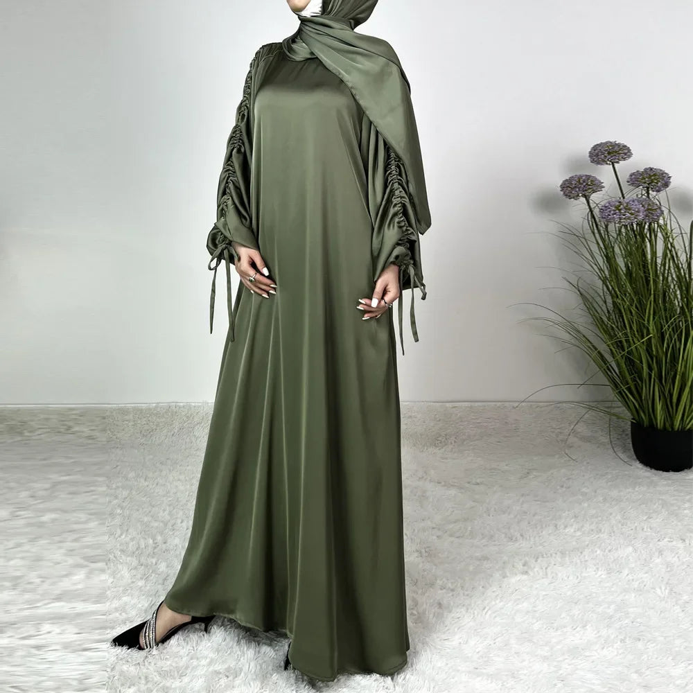 New Ramadan Satin Muslim Abaya