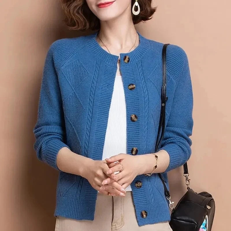 Elegant Knitted Cardigan Jacket