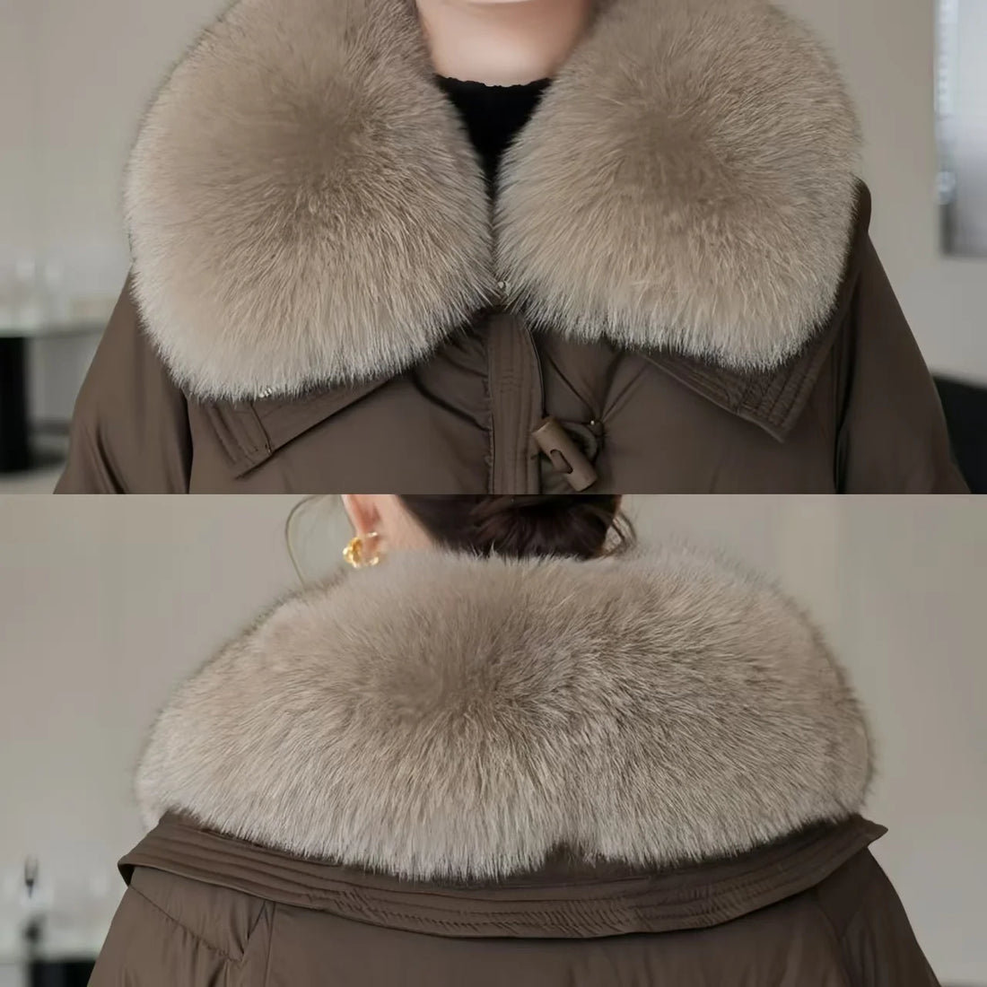 Women's Winter Fur Collar Coat