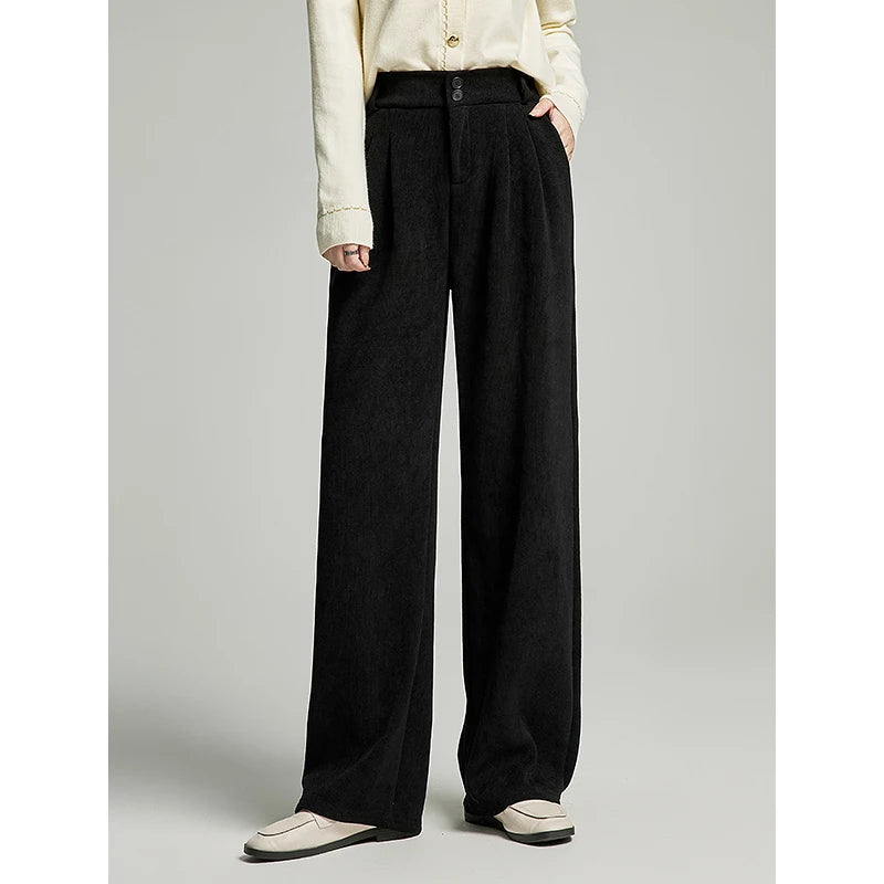 Women's Plush High-Waist Pants