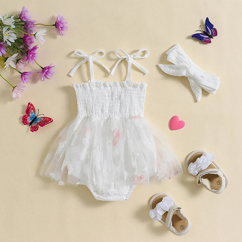 Baby Girls' Tulle Romper Set