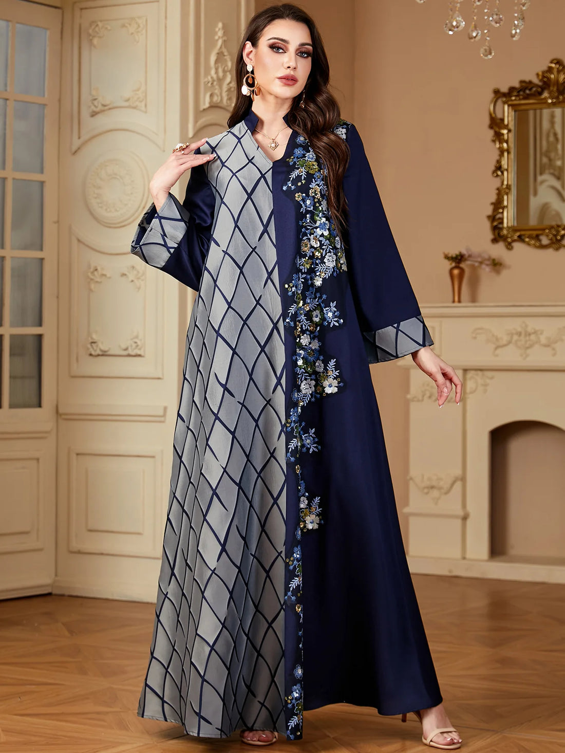 Embroidered Muslim Eid Kaftan