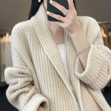 Korean V-Neck Knit Cardigan
