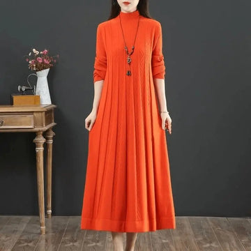 Women’s Pleated Sweater Dress