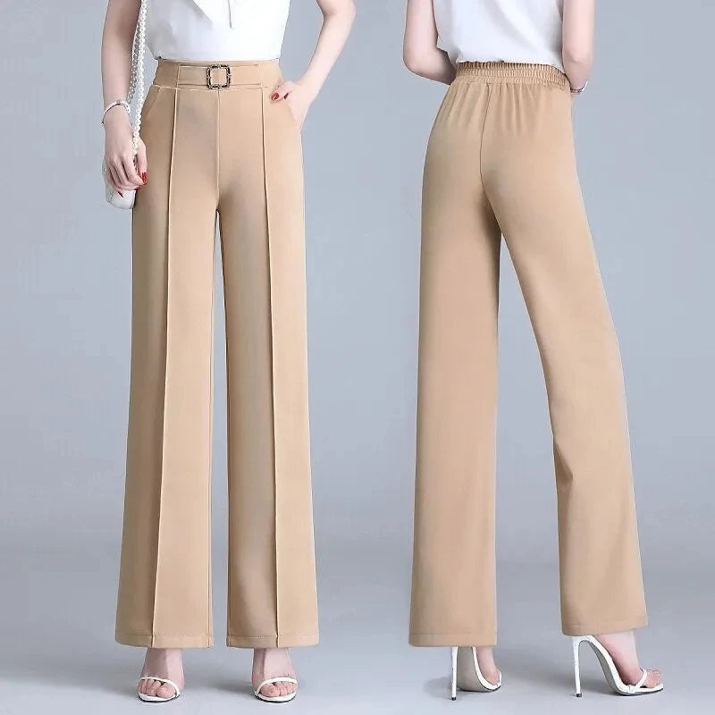 Women High Waist Wide Leg Pants