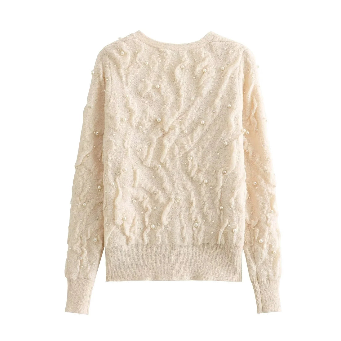 Pearl V-Neck Knitted Cardigan