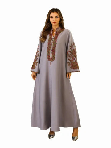 Embroidery Muslim Party Dress