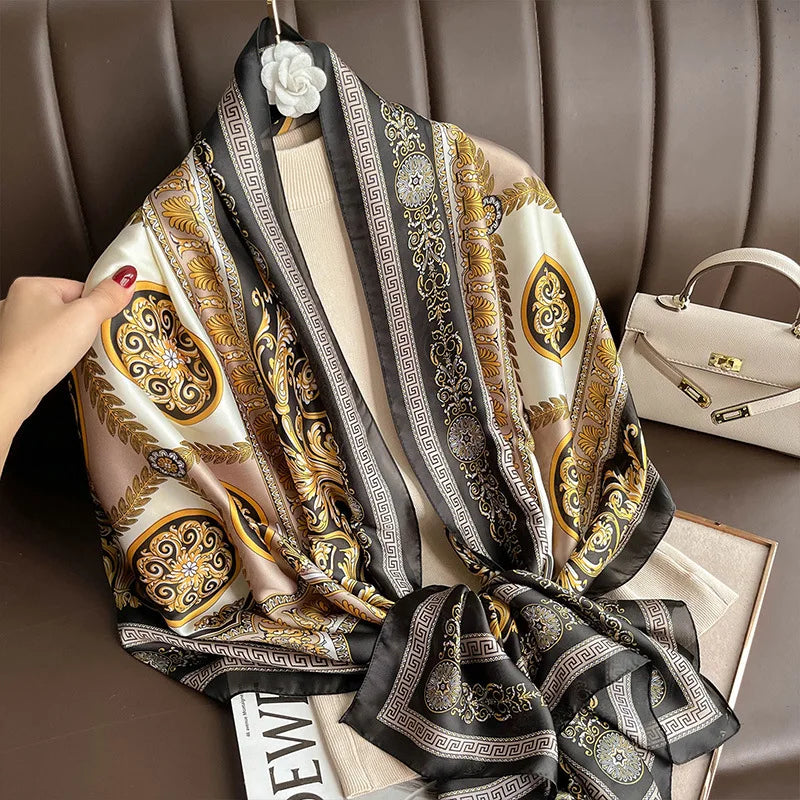 Silk Satin Summer Hijab Scarf