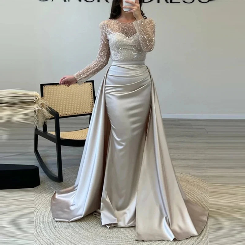 Luxury Sequins Evening Gown