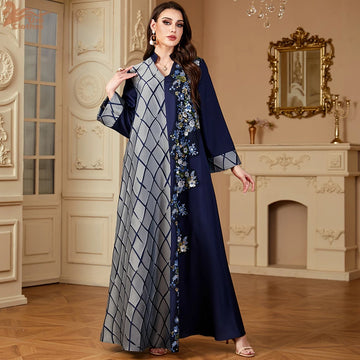 Ramadan Sequined Embroidery Abaya