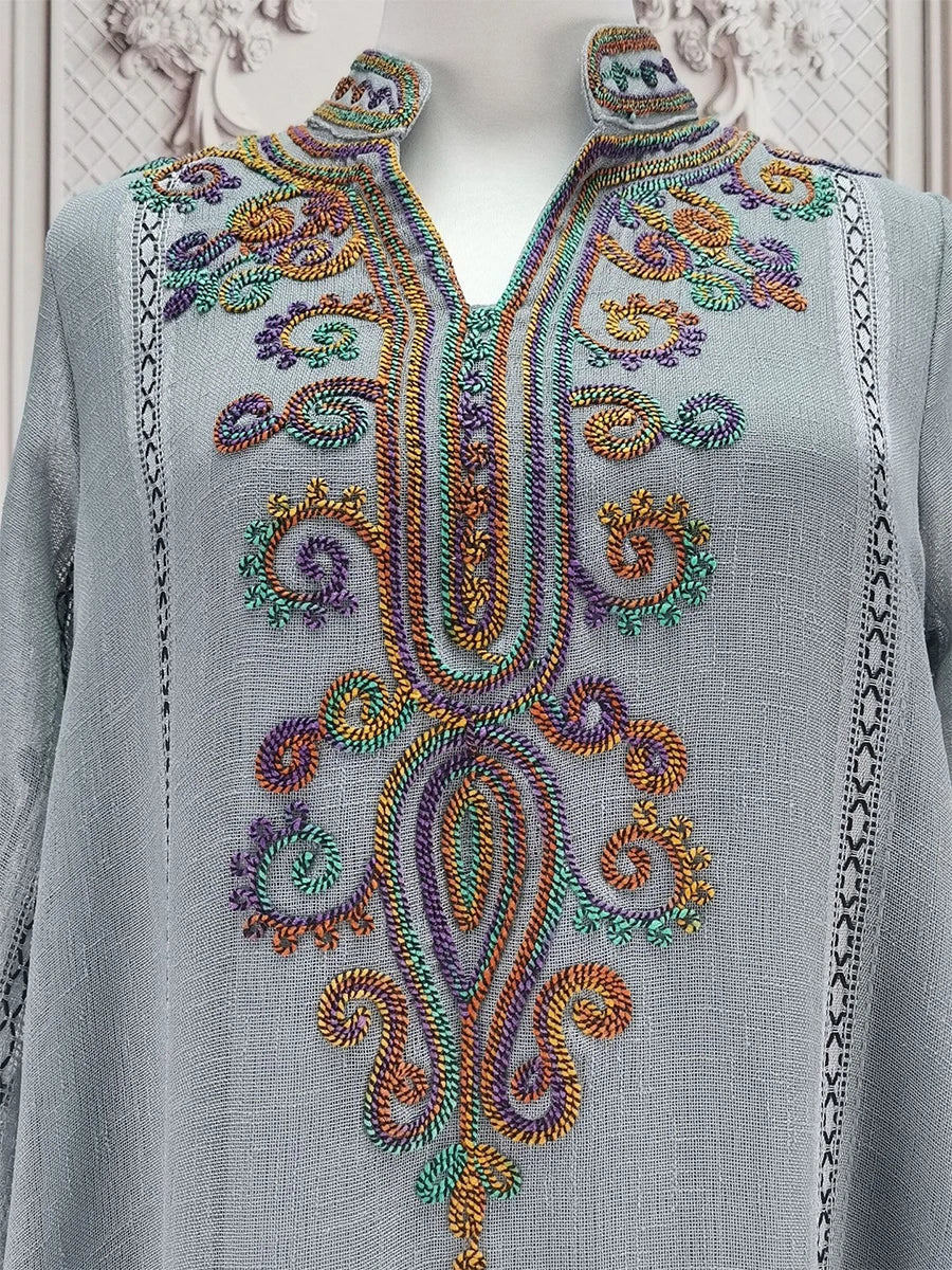 Luxurious Embroidered Evening Abaya