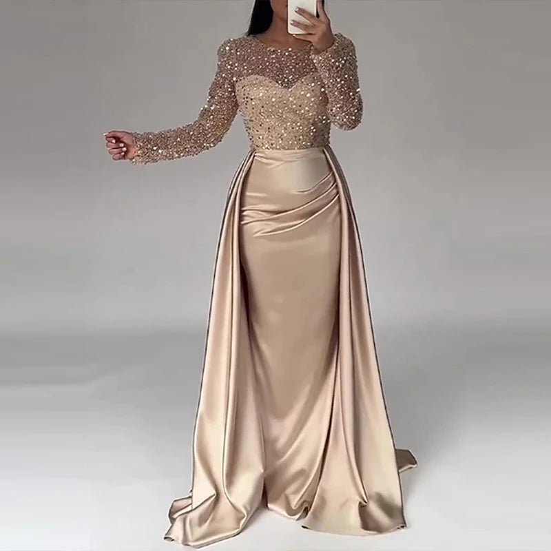 Luxury Sequins Evening Gown