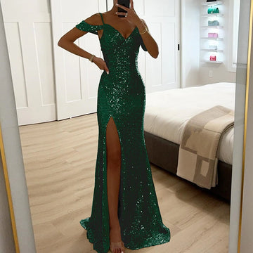 Luxury Glitter Sequins Gala Dress